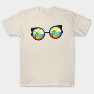 Summer Sunglasses | Colourful T-Shirt